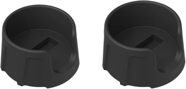 To silikonemåtter til espressomaskiner; skridsikker barmåtte til Ninja Luxe; tilbehør til espressomaskiner (sort).