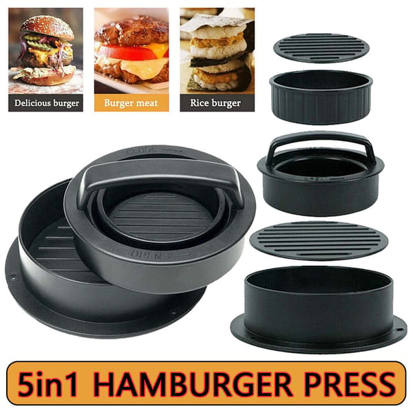in1 Hamburgerpressform Fyllda Non-Stick Burger Patty Makers Köksredskap