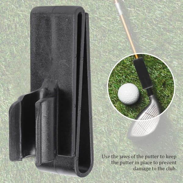 Golfbägin klipsikiinnitteinen putteripidike, golfputteripidike, golfputterin pidike, golfvaruste