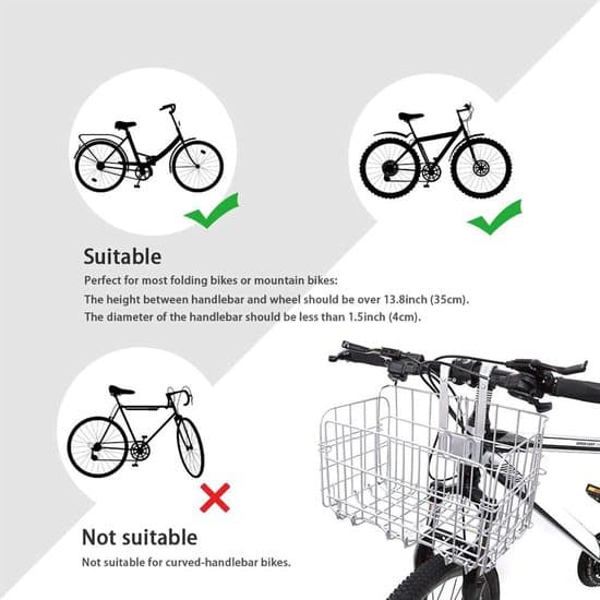 Cykelkurv, Sammenklappelig Frontkurv, Udstyret med Quick-Release System, til Transport af Indkøb, Forstærket Version, 25 kg Bæreevne, Sort