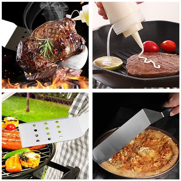 Tillbehörsset för grillpanna, professionella grillredskap.