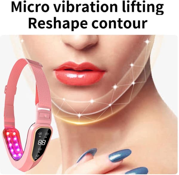 V-formet ansigtsmassager, elektrisk, 12-niveau justerbar