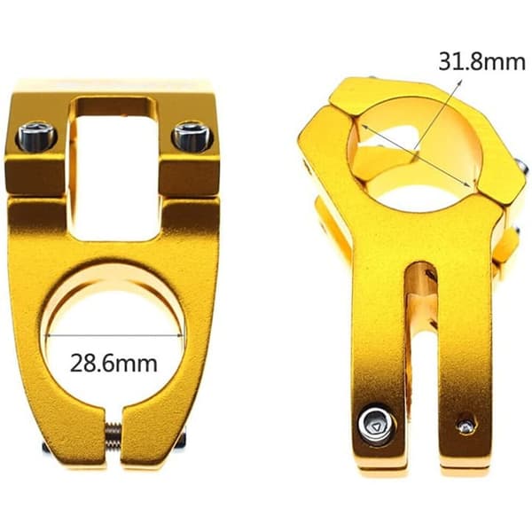 Downhill cykelstam, universal, 3,18 x 4 cm, guld