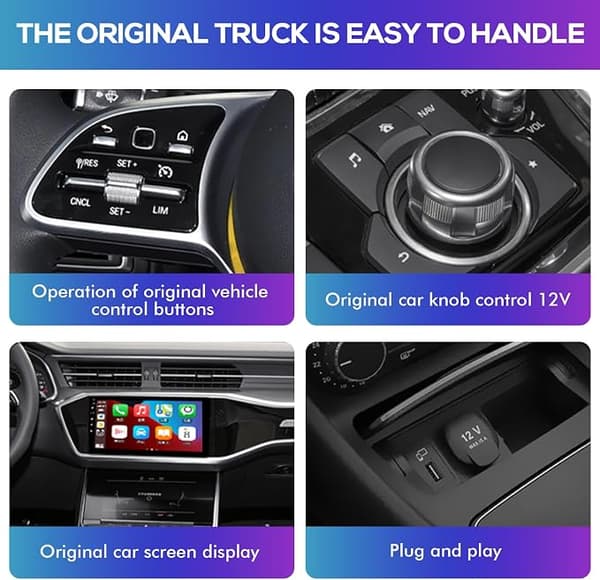 2-in-1 langaton sovitin, auton langaton sovitin, kaapeli iOS 12+:lle ja CarPlaylle