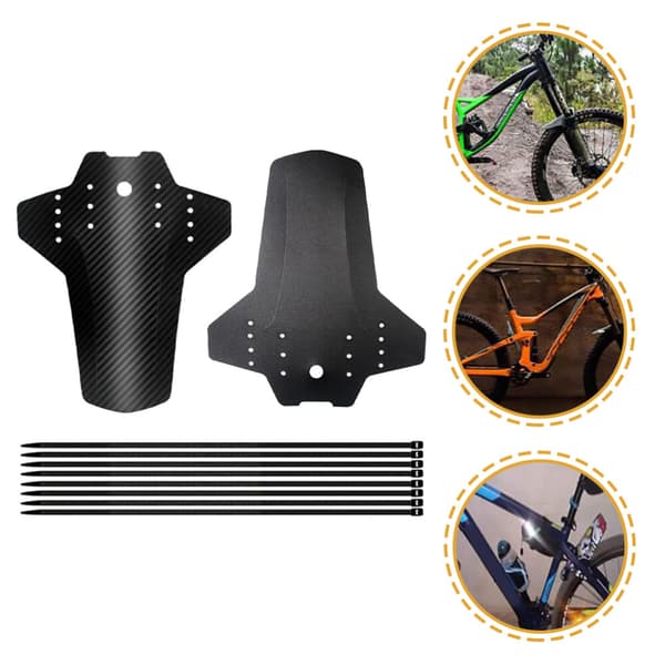 2 st svarta plastcykeldäckskydd Cykelskärm MTB