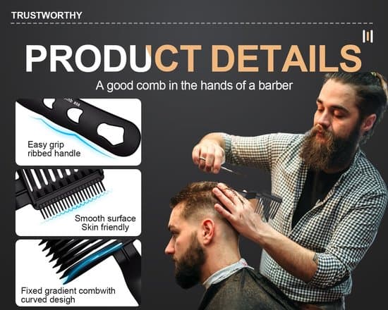 2-delt sort buet positioneringshårklipperkammesæt (18x9cm), styling barber gradient kamme til mænd