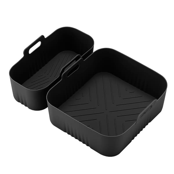 Firkantet bageform i silikone til airfryer-tilbehør til NA350 - Sort