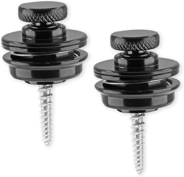 4-pack - Gitarrremlås, knapp snabb installation/frigöring remlås, gitarrremslåssystem, lämplig