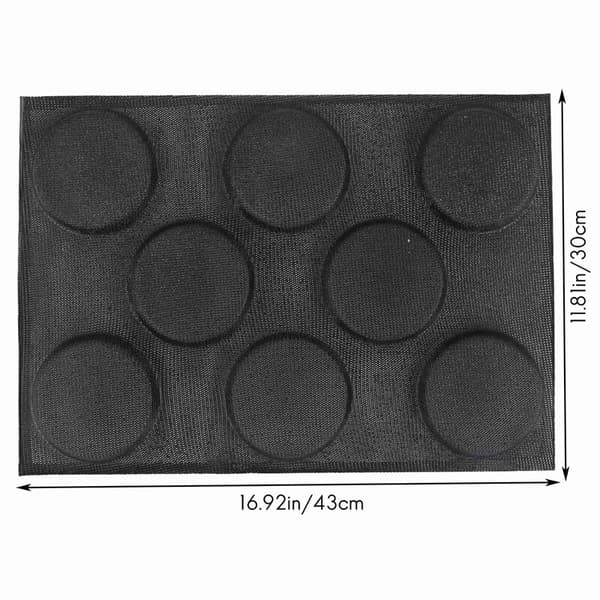 Silikone Hamburger Brødforme Perforerede Non-Stick Bageplader