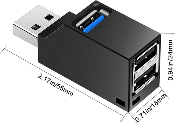 USB 3.0 hub, 4-ports USB splitter forlænger adapter. multi-port data hub, egnet