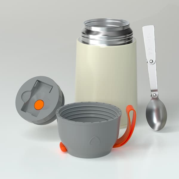 650 ml SS isoleret madkasse/suppekasse