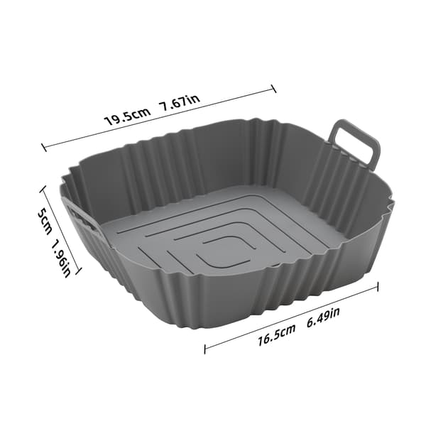 Silikonebageform til Airfryer - Sort