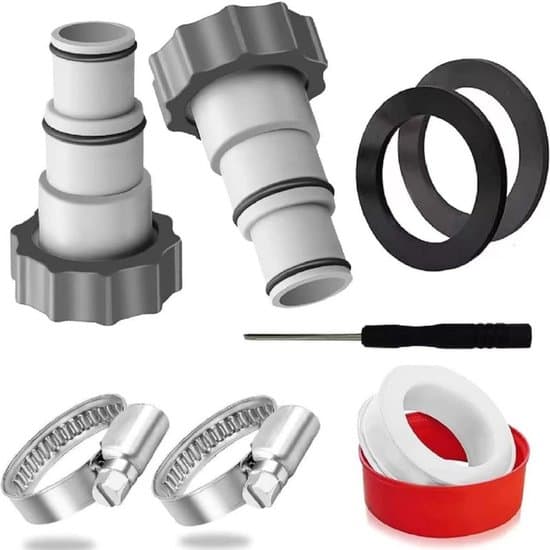 Poolslangeforbindere, pooladaptere, vandpumpeslangeadaptere, poolslangefittings
