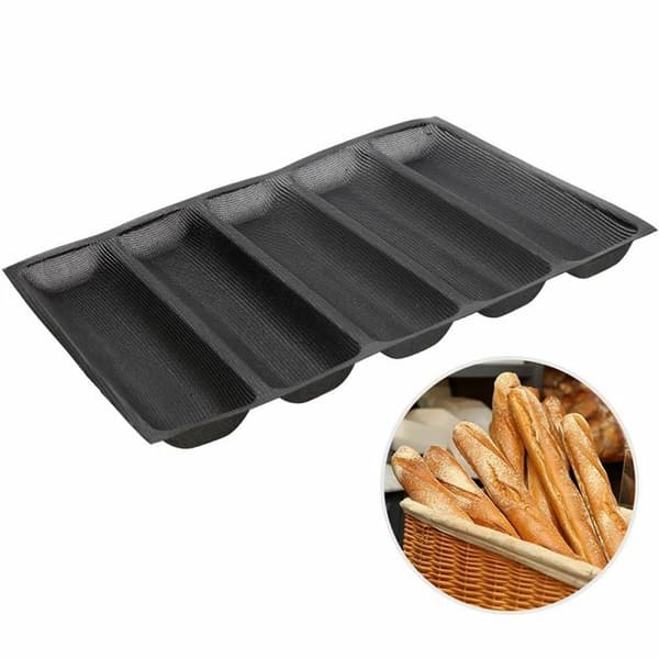 Varmkorvformar Silikonform Non-Stick Perforerade Franskbrödsformar