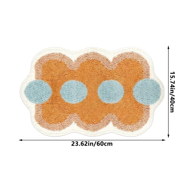 Badeværelsesmåtte skridsikker absorberende hurtigtørrende mikrofiber vaskbar