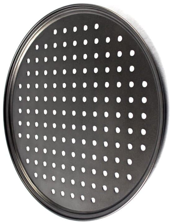 - Perforerad Pizzatallrik 32 cm - Rund - Kolstål