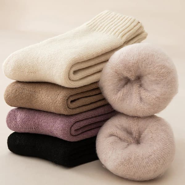 Par Dam Vinter Varma Termiska Lamull Merino Kraftiga Strumpor