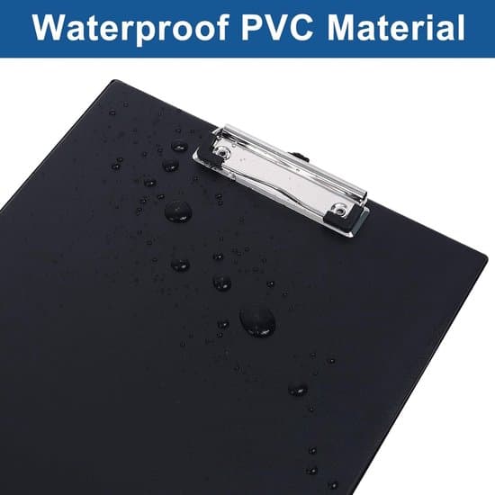 Skriveplader med ophængshuller - 5-pak - Sort - PVC-materiale