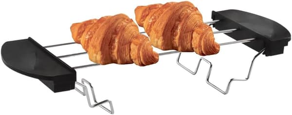 Brødrister i rustfrit stål, brødgrill, brødkølestativ - Sort