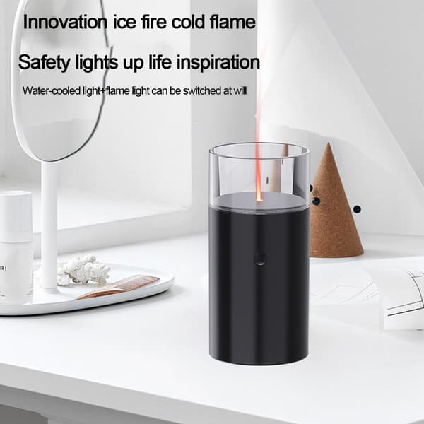 Aromadiffuser Aromadiffuser Funktioner Bil Kontor Trådløs Luftfugter Lys Sort