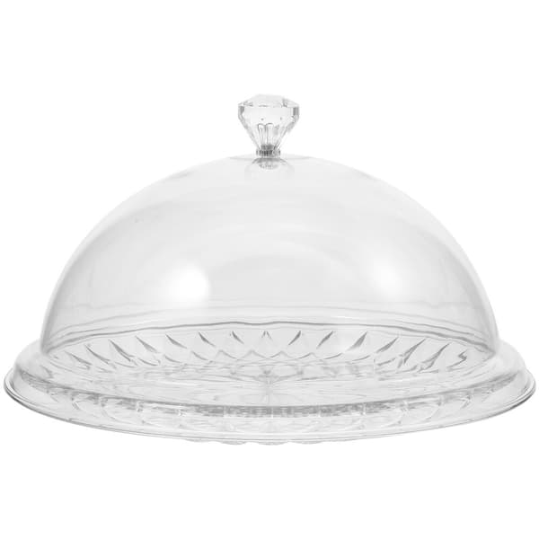 Tårtserveringsfat med transparent lock, dessertställ