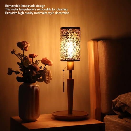 Metalllampskärm - ihålig gravyr - E27/E26 lampfot