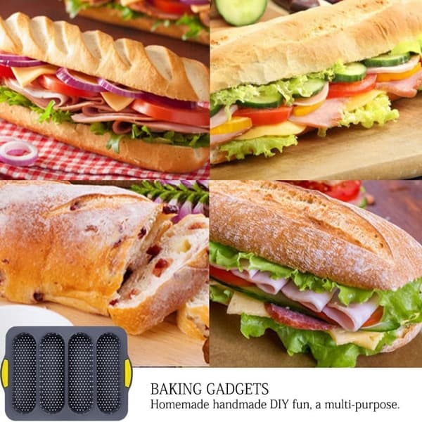 Nonstick bageplade, varmebestandig brødform til hotdogbrød