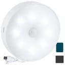 Hvid genopladelig LED-natlampe med bevægelsessensor