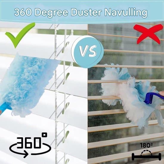 30-pack dammduk, 360° allround, kompatibel med Swiffer Heavy Dust, engångs, hörn, möbler, blå