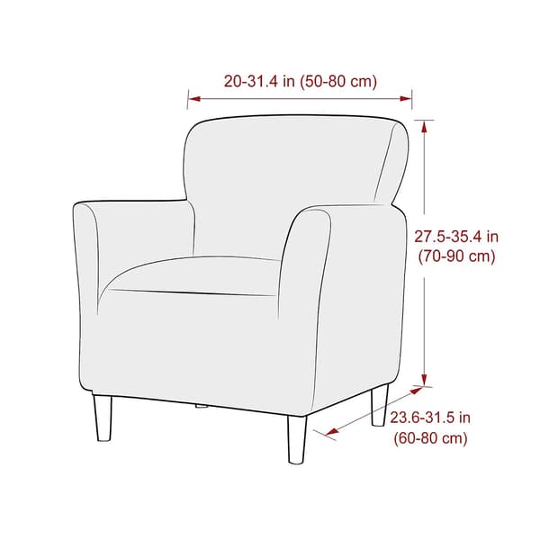 Högelastiskt Jacquard Fåtölj- & Sofföverdrag, Kattvänligt Möbelskydd (Grå)