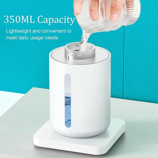 Sæbedispenser - Automatisk Sensor Sæbedispenser - Vægmonteret Sæbedispenser 350 ml - Justerbar Hvid Flydende Sæbedispenser