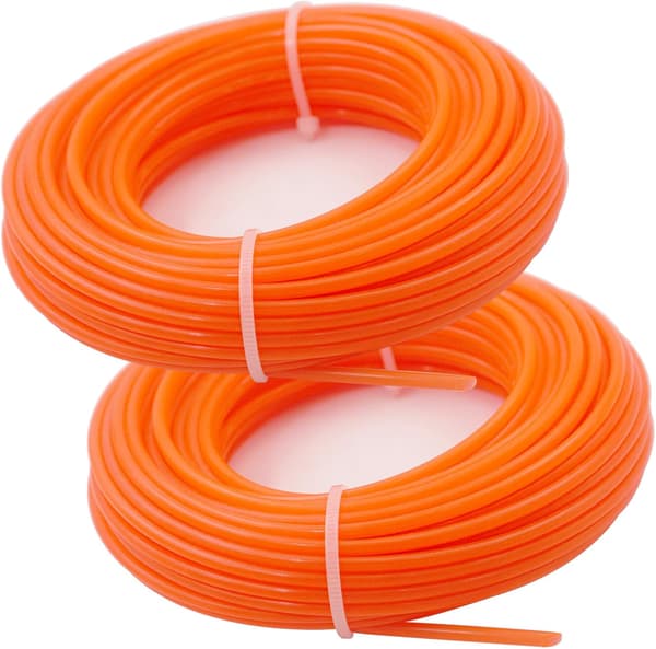 Två förpackningar med ogräsrep i nylon - 30 meter per rulle (60 meter totalt)