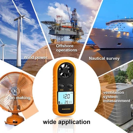Digital Anemometer - Op til 30 m/s - Udendørs Vindhastighedstester - Gul