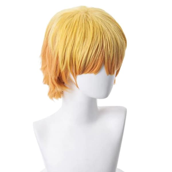 Anime unisex peruk, orange kort damperuk