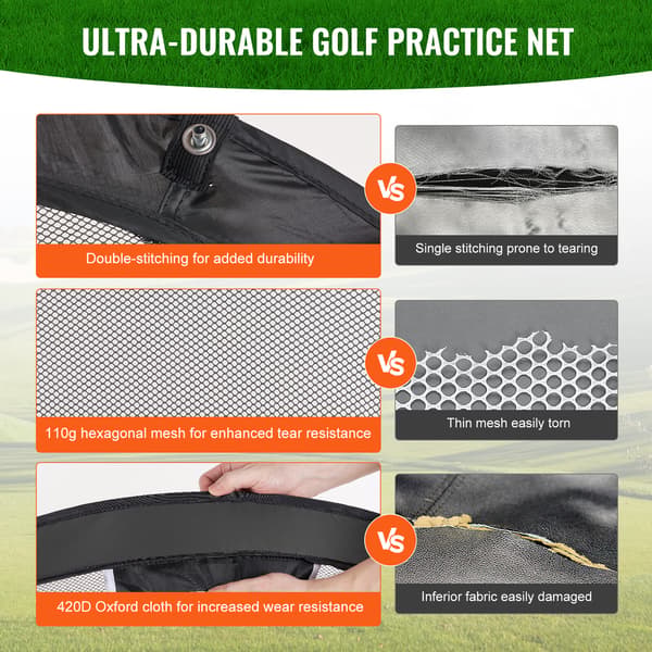 Golf Chipping Net Pop Up Golf Practice Net Bærbart Indendørs Slaghjælpemiddel