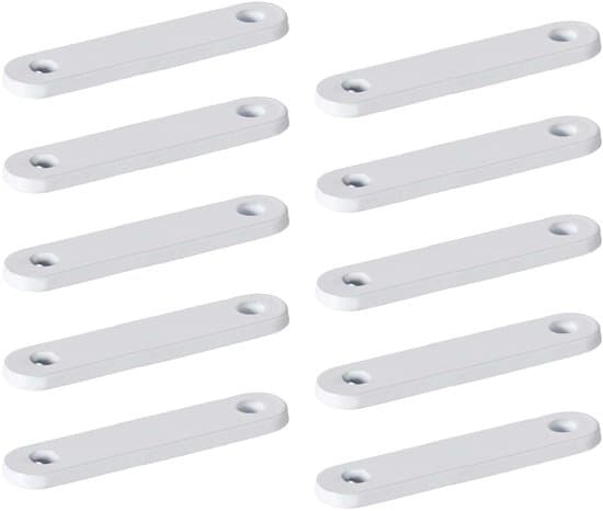 Gardindraperier - Högkvalitativt blymaterial - 25-delars set - Vit