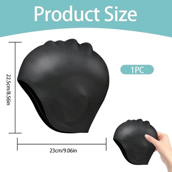 Elastiska badmössor - 3-pack - Duschmössor - Badmössor - Unisex badmössor - En storlek passar alla - Rivtålig