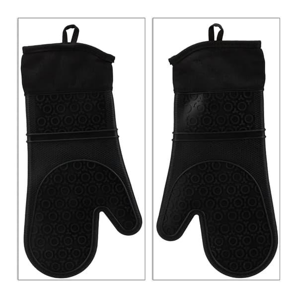 Unisex Ovnvanter Sort One Size 1 Pakke