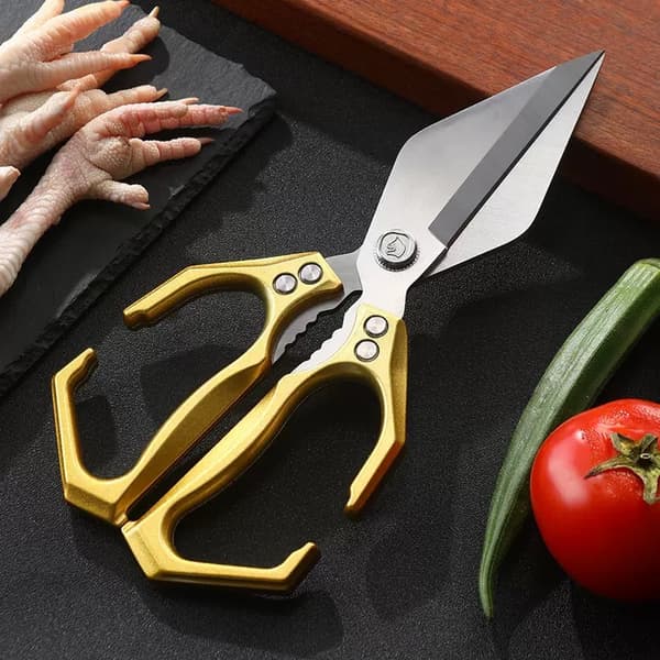 Mångsidig robust kökssax i rostfritt stål - Guld