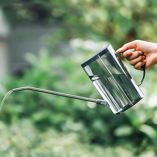 Vattenkanna för krukväxter - lång pip - 1 liter - grå
