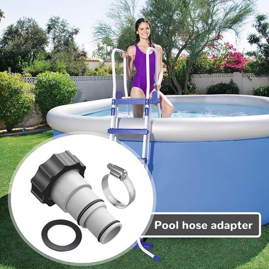2-delt poolslangeadaptersæt - Passer til 32 mm og 38 mm slange - Poolpumpeforbindelse