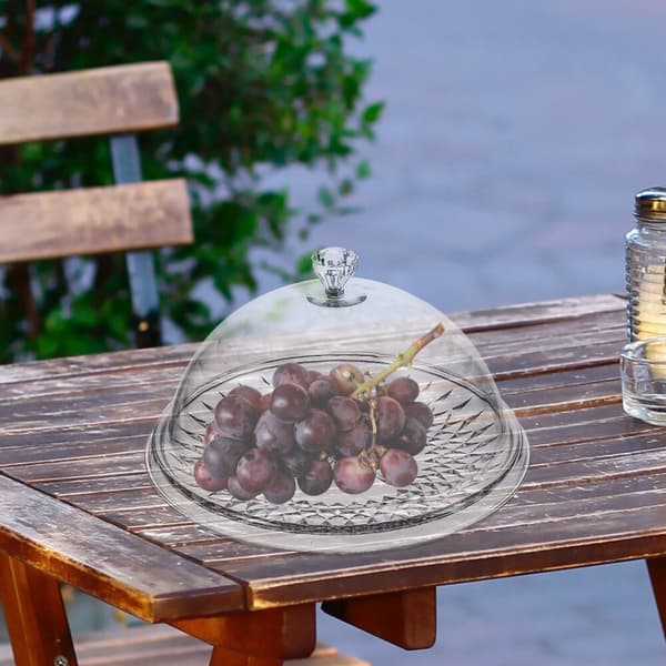 Tårtserveringsfat med transparent lock, dessertställ