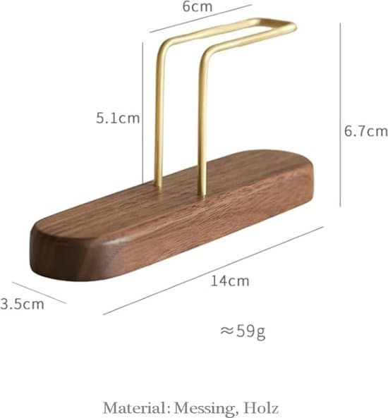 Kaffefilterholder - Valnøddetræ - Kaffefilterholder - Filterposeholder - Størrelser 1 til 4