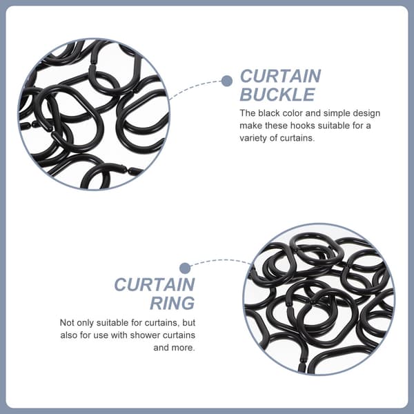 20 st duschdraperikrokar ringar plast duschring