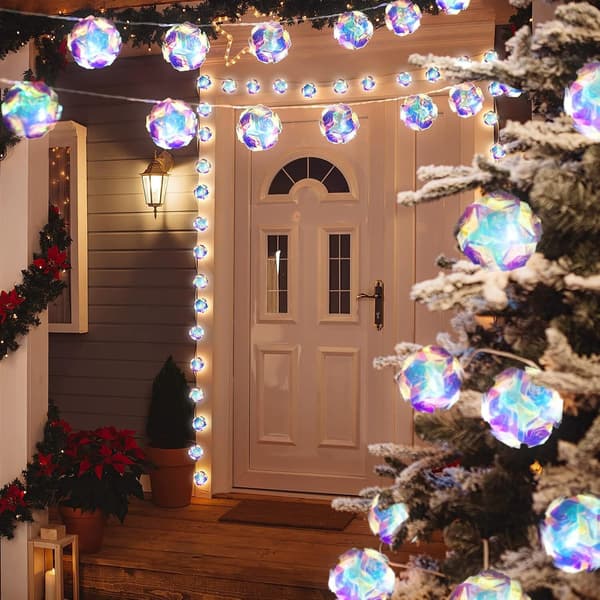 20 LED pallomainen diskomirrorivalosarja 3m USB-akku