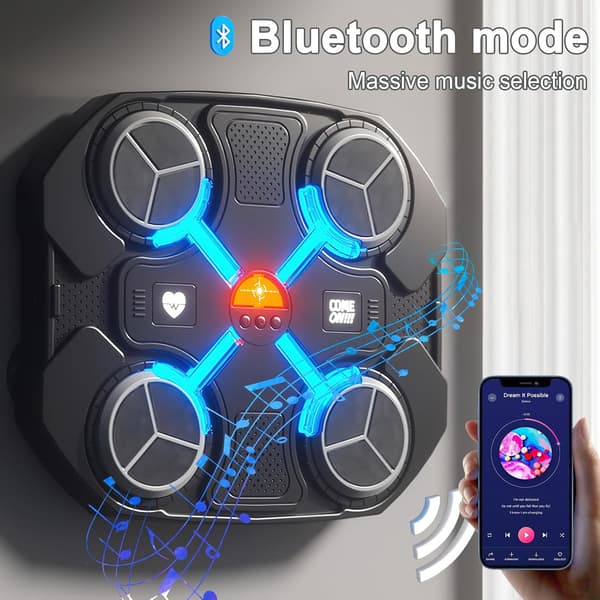 Bluetooth Smart Boxningsmål USB-laddning Väggmontering för vuxna och barn