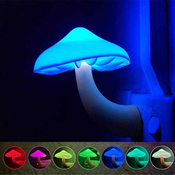 3 LED-natlamper Svamp Gradient Lys Sensor Indsættelig Væg Hjem Indretning