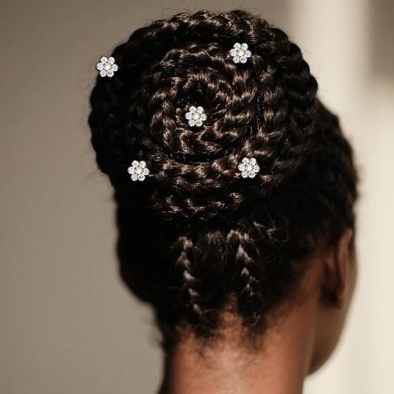 12 kristall strass spiral hårklämmor för brudhåraccessoarer