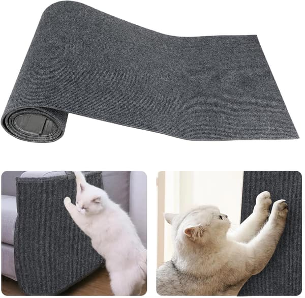 Kradsetræ til sofaer, 40 cm x 200 cm, anti-ridse, mørkegrå