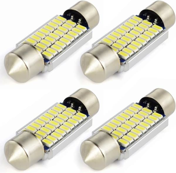 Bil LED-lampor - 36mm - 4-pack - 160 Lumen - 6000K - Problemfri CAN Bus
